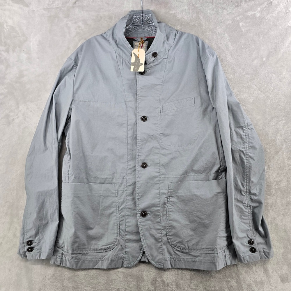 Huckberry Relwen Flywt Flex Blazer Mens Large Gray Lightweight Stretch Utility